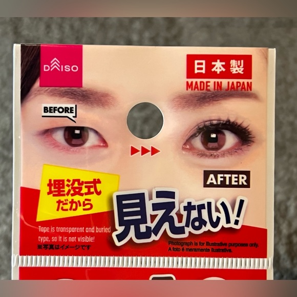 Daiso Japan Eye Eyelid Tape Sticker Double Sided Type Slim Clear 86 pcs Beauty - Picture 3 of 8